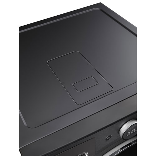 LG 5.7 Cu. Ft. High Efficiency Electric Washer & Dryer Combo (WM6998HBA) - Black Steel