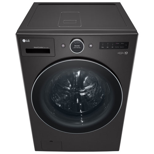 Laveuse/sécheuse électrique haute efficacité de 5,7 pi³ de LG (WM6998HBA) - Acier noir