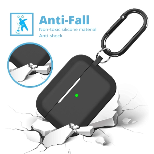 BATTPIT AirPods Pro Case 3 Colour Pack, Full Protective Shockproof [Blue/Red/Black]