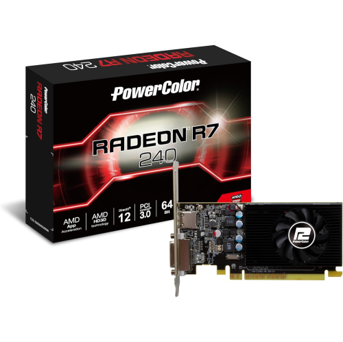 POWERCOLOR  Amd Radeon R7 240 2GB 64-Bit Gddr5 Graphics Card