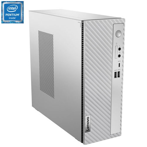 Refurbished - Lenovo IdeaCentre 3i Desktop PC - Cloud Grey (Intel Pentium Gold G7400/512GB SSD/8GB RAM)