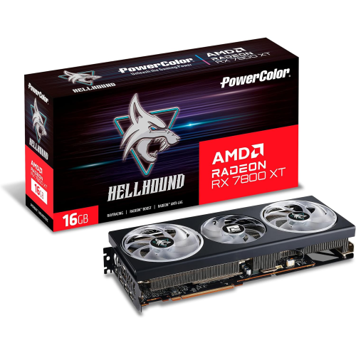 POWERCOLOR  Hellhound Amd Radeon Rx 7800 Xt 16GB Gddr6 Graphics Card