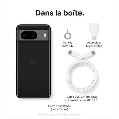 Rogers Google Pixel 8 128GB - Obsidian - Monthly Financing