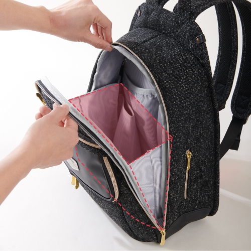 Sunveno Tweed Diaper Bag Backpack