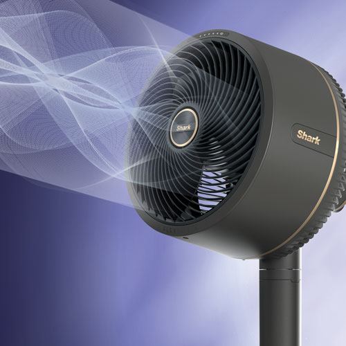 Shark FlexBreeze Oscillating Pedestal Fan With InstaCool Mist Attachment - 13.78" - White