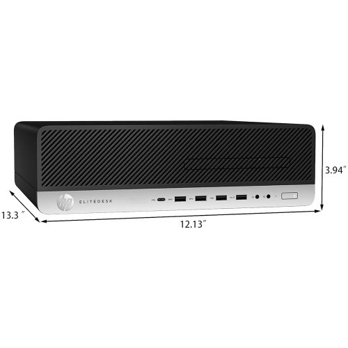 HP EliteDesk 800 G4 Small Form Factor Desktop - Intel Core i5 (8th Gen), 16GB Memory, 1TB SSD, Win 11 Pro + Wi-Fi, Keyboard & Mouse Included by HP - Refurbished condition - Image 3