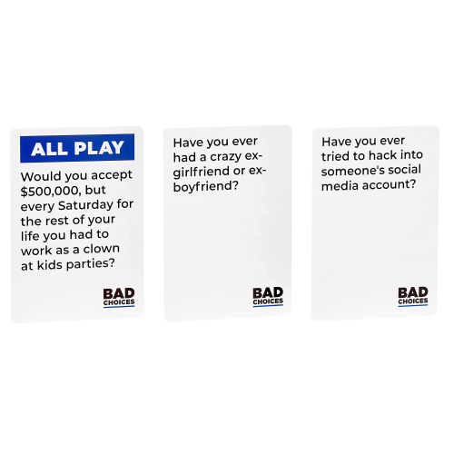 BAD CHOICES Bundle Card Game