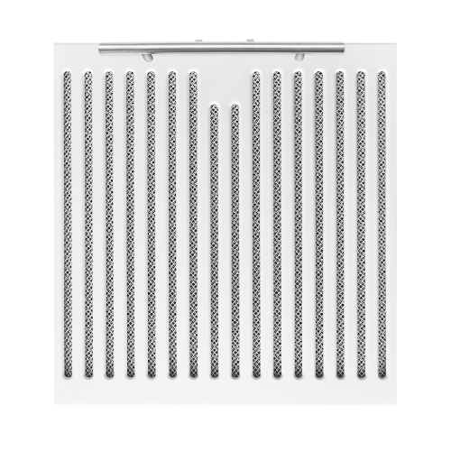 Forno Bari Espresso 30-inch Under Cabinet in White 400CFM Range Hood, with additional Brass Filter Handles