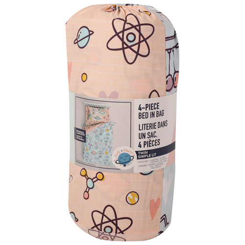 Literie réversible 4 pièces de Nemcor - Lit une place - Science