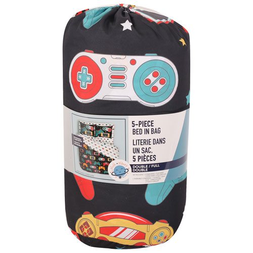 Nemcor 5-Piece Reversible Bed Set - Double - Gamer