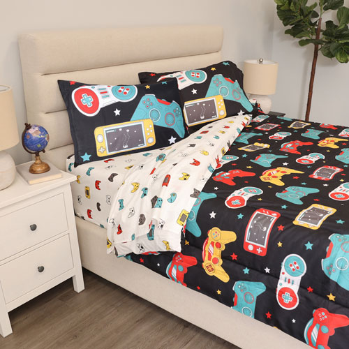Nemcor 5-Piece Reversible Bed Set - Double - Gamer