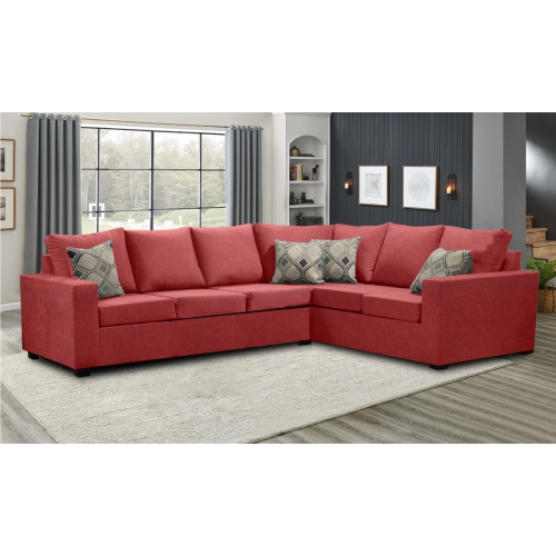 Infinite Imports – canapé modulaire gauche 302 places - fabriqué au Canada avec 2 coussins décoratifs gratuits et EXPÉDITION GRATUITE