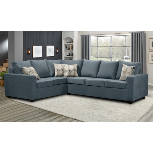 Infinite Imports – canapé modulaire droit 302 places - fabriqué au Canada avec 2 coussins décoratifs gratuits et EXPÉDITION GRATUITE