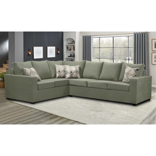 Infinite Imports – canapé modulaire droit 302 places - fabriqué au Canada avec 2 coussins décoratifs gratuits et EXPÉDITION GRATUITE