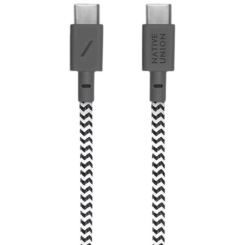 Câble USB-C à USB-C de 1,2 m de Native Union (BELT-C-ZEB-2-NP) - Zèbre