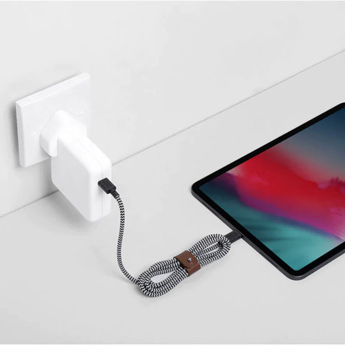 Câble USB-C à USB-C de 1,2 m de Native Union (BELT-C-ZEB-2-NP) - Zèbre