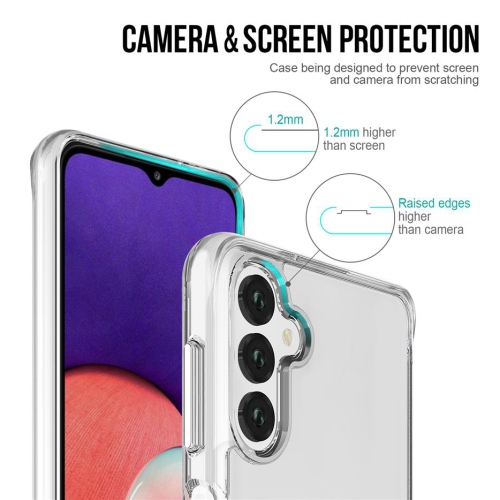 Uolo Soul+ Protective Case Drop Rated Fitted Hard Shell Case for Samsung Galaxy A15 5G - Clear