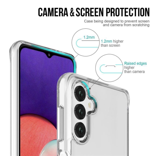 Étui rigide ajusté résistant aux chutes Soul+ MagSafe d'Uolo pour Galaxy S23 FE de Samsung - transparent