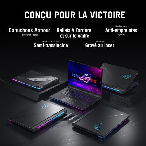 Portable de jeu Mini-DEL WQXGA 240 Hz de 18 po ROG Strix SCAR d'ASUS (Core i9-14900HX d'Intel/SSD 1 To/RAM 32 Go/RTX 4080)