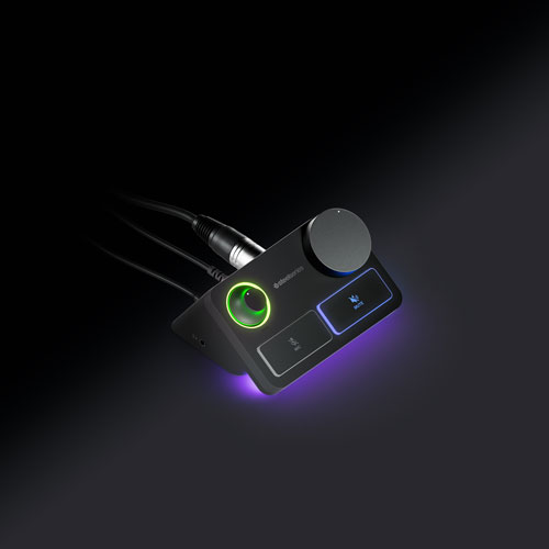 SteelSeries Alias Pro Condenser Gaming USB Microphone with XLR Stream Mixer - Black