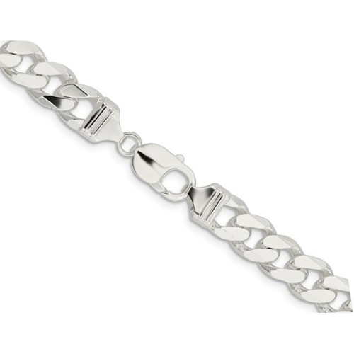 Collier à chaîne gourmette en argent sterling de 18 po