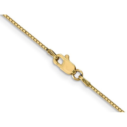 14K Yellow Gold Box Chain Necklace 20 Inches