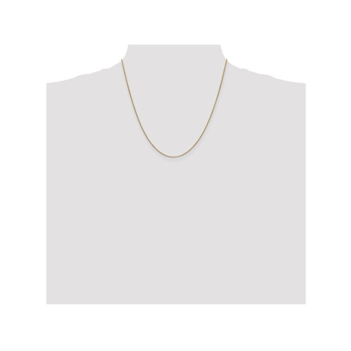 14K Yellow Gold Box Chain Necklace 20 Inches