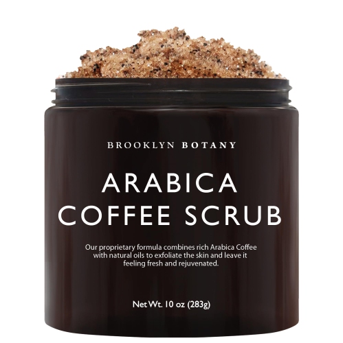 BROOKLYN BOTANY  Dead Sea Salt And Arabica Coffee Body Scrub 10 OZ