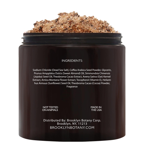 Brooklyn Botany Dead Sea Salt and Arabica Coffee Body Scrub 10 oz
