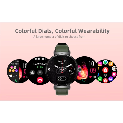 ISPEKTRUM Smartini Mini Smart Watch, 1" HD Screen Bluetooth Calls & Text, Multiple Sports Mode Fitness Tracker Heart Rate & BP Monitor Works with