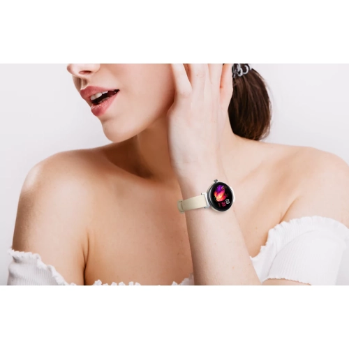 ISPEKTRUM Smartini Mini Smart Watch, 1" HD Screen Bluetooth Calls & Text, Multiple Sports Mode Fitness Tracker Heart Rate & BP Monitor Works with