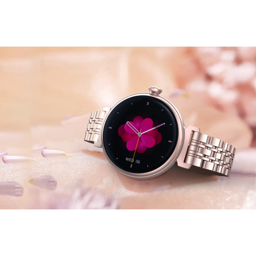 ISPEKTRUM Smartini Mini Smart Watch, 1" HD Screen Bluetooth Calls & Text, Multiple Sports Mode Fitness Tracker Heart Rate & BP Monitor Works with