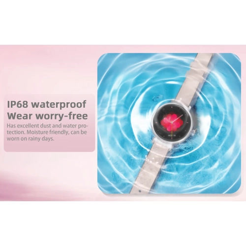 ISPEKTRUM Smartini Mini Smart Watch, 1" HD Screen Bluetooth Calls & Text, Multiple Sports Mode Fitness Tracker Heart Rate & BP Monitor Works with