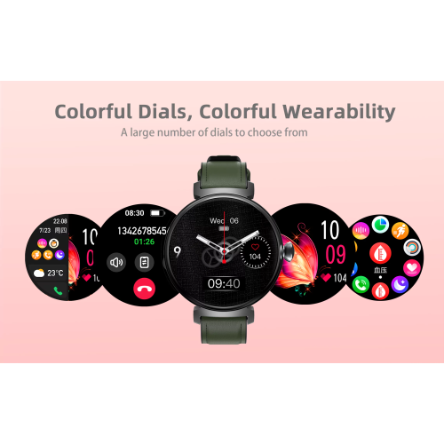 ISPEKTRUM Smartini Mini Smart Watch, 1" HD Screen Bluetooth Calls & Text, Multiple Sports Mode Fitness Tracker Heart Rate & BP Monitor Works with