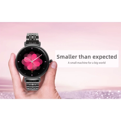 ISPEKTRUM Smartini Mini Smart Watch, 1" HD Screen Bluetooth Calls & Text, Multiple Sports Mode Fitness Tracker Heart Rate & BP Monitor Works with