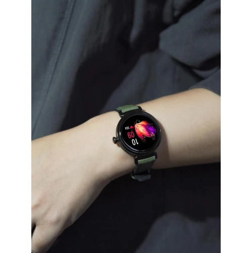 ISPEKTRUM Smartini Mini Smart Watch, 1" HD Screen Bluetooth Calls & Text, Multiple Sports Mode Fitness Tracker Heart Rate & BP Monitor Works with