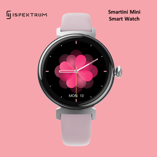 ISPEKTRUM Smartini Mini Smart Watch, 1" HD Screen Bluetooth Calls & Text, Multiple Sports Mode Fitness Tracker Heart Rate & BP Monitor Works with