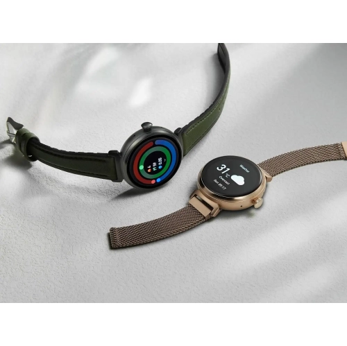 ISPEKTRUM Smartini Mini Smart Watch, 1" HD Screen Bluetooth Calls & Text, Multiple Sports Mode Fitness Tracker Heart Rate & BP Monitor Works with