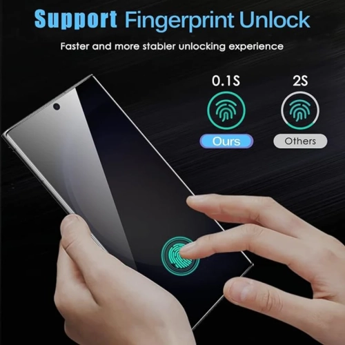 Galaxy S24 Ultra Privacy Screen Protector - Ultra HD Tempered Glass, Anti-Spy, 9H Hardness, Anti-Scratch, Bubble-Free, with Bonus Camera Lens