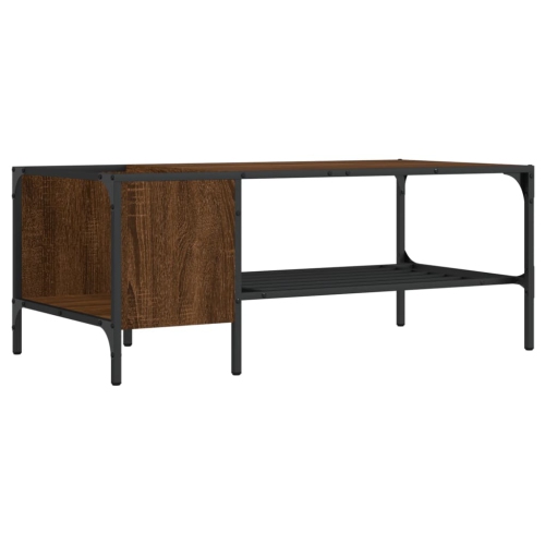 VIDAXL  Coffee Table With Rack Oak 100X51X40 Cm Engineered Wood In Brown
