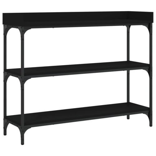 VIDAXL  Console Table With Shelves 100X30X80 Cm In Black