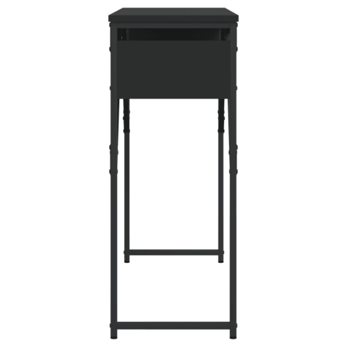 vidaXL Console Table with Shelf Black 105x30x75cm Engineered Wood