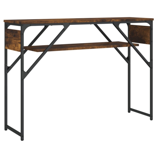Table console avec tablette en chêne fumé de 105x30 x 75&nbsp;cm