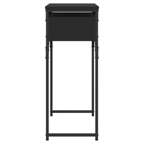 vidaXL Console Table with Shelf Black 75x30x75cm Engineered Wood