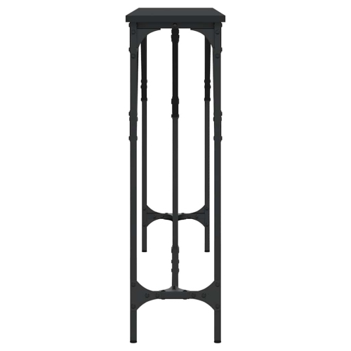 vidaXL Console Table Black 140x23x75 cm Engineered Wood