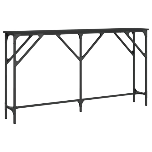 vidaXL Console Table Black 140x23x75 cm Engineered Wood