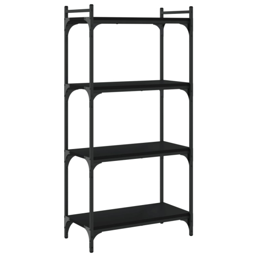 VIDAXL  Bookcase 4-Tier Black 60X30X120 Cm Engineered Wood