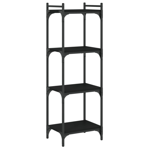 VIDAXL  Bookcase 4-Tier Black 40X30X120 Cm Engineered Wood