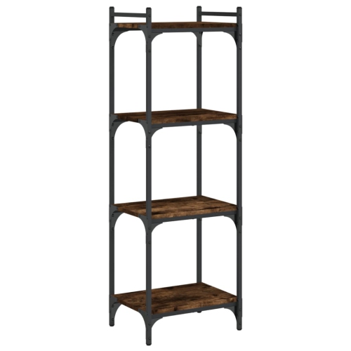 VIDAXL  Bookcase 4-Tier Smoked Oak 40X30X120 Cm Engineered Wood