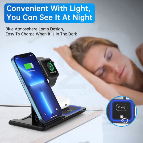 Supershield 3-in-1 15W Magnetic Wireless Charger Charging Stand